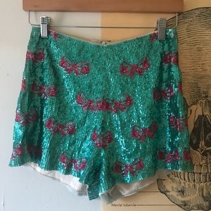 Vintage sequence shorts